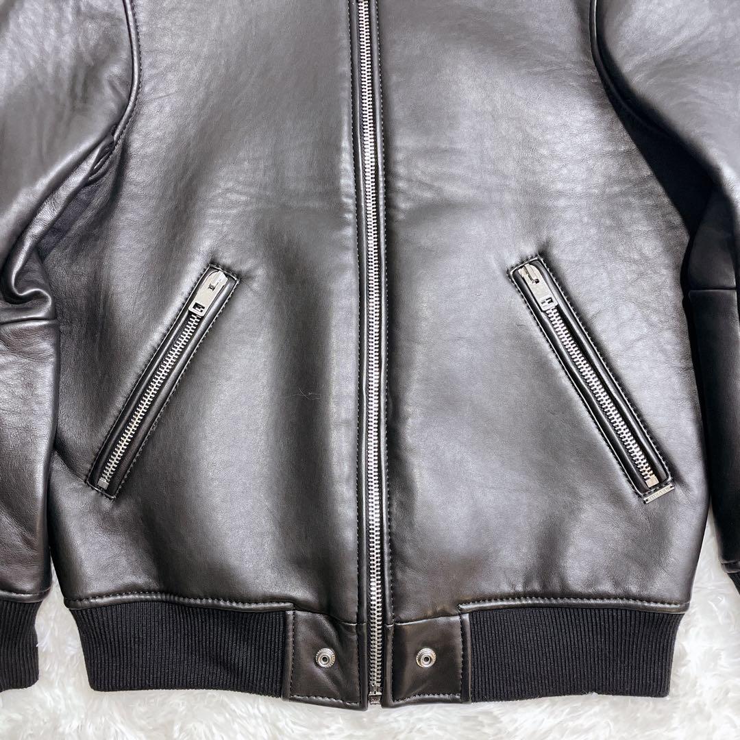 極美品✨DIESEL ボンバージャケット ラムスキン シングル MA-1 S