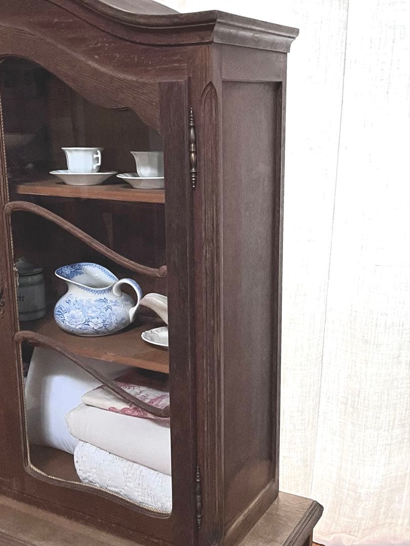 【美品】フランスアンティーク ルイ15世 オーク材の装飾家具 送料込[3295]