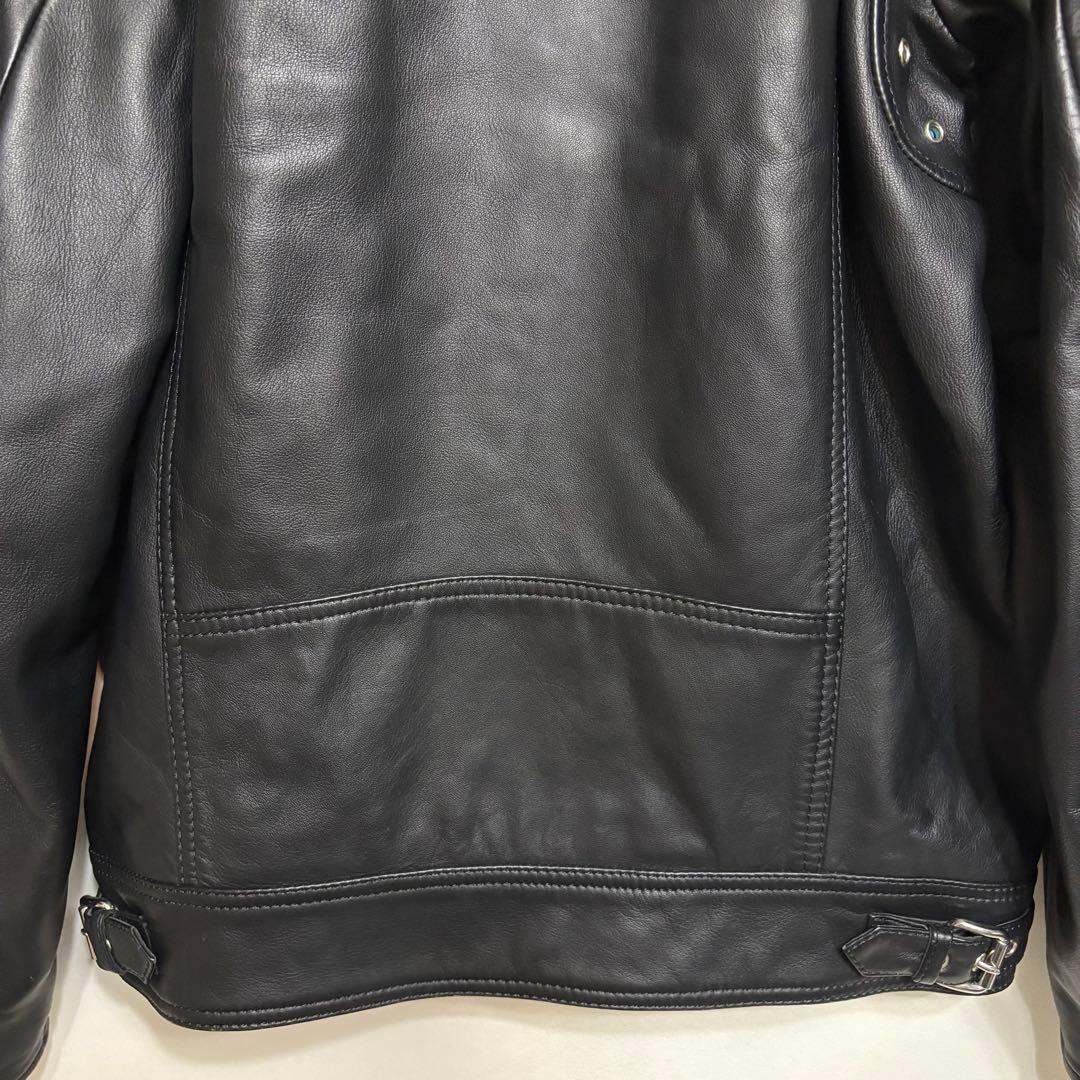 美品 DIESEL L-SHIRO JACKET 羊革 ライダースジャケット L