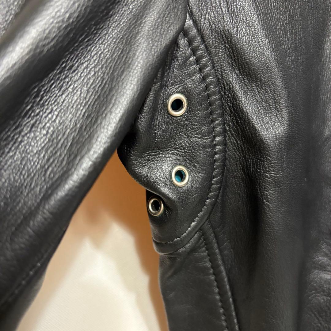 美品 DIESEL L-SHIRO JACKET 羊革 ライダースジャケット L