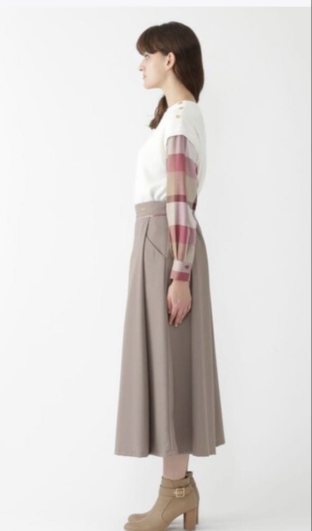 美品✨BLUE LABELクレストブリッジ ソフトドレープツイルワイドパンツ