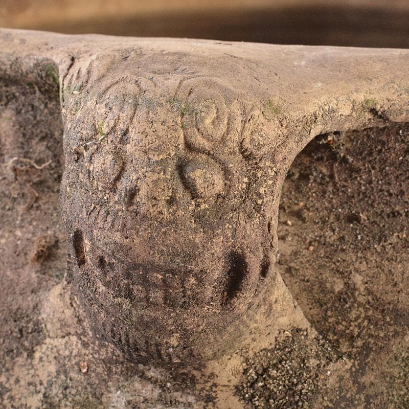 朝鮮美術　須恵器　新羅土器　新羅無釉土　四獣耳壺　M　R7540F