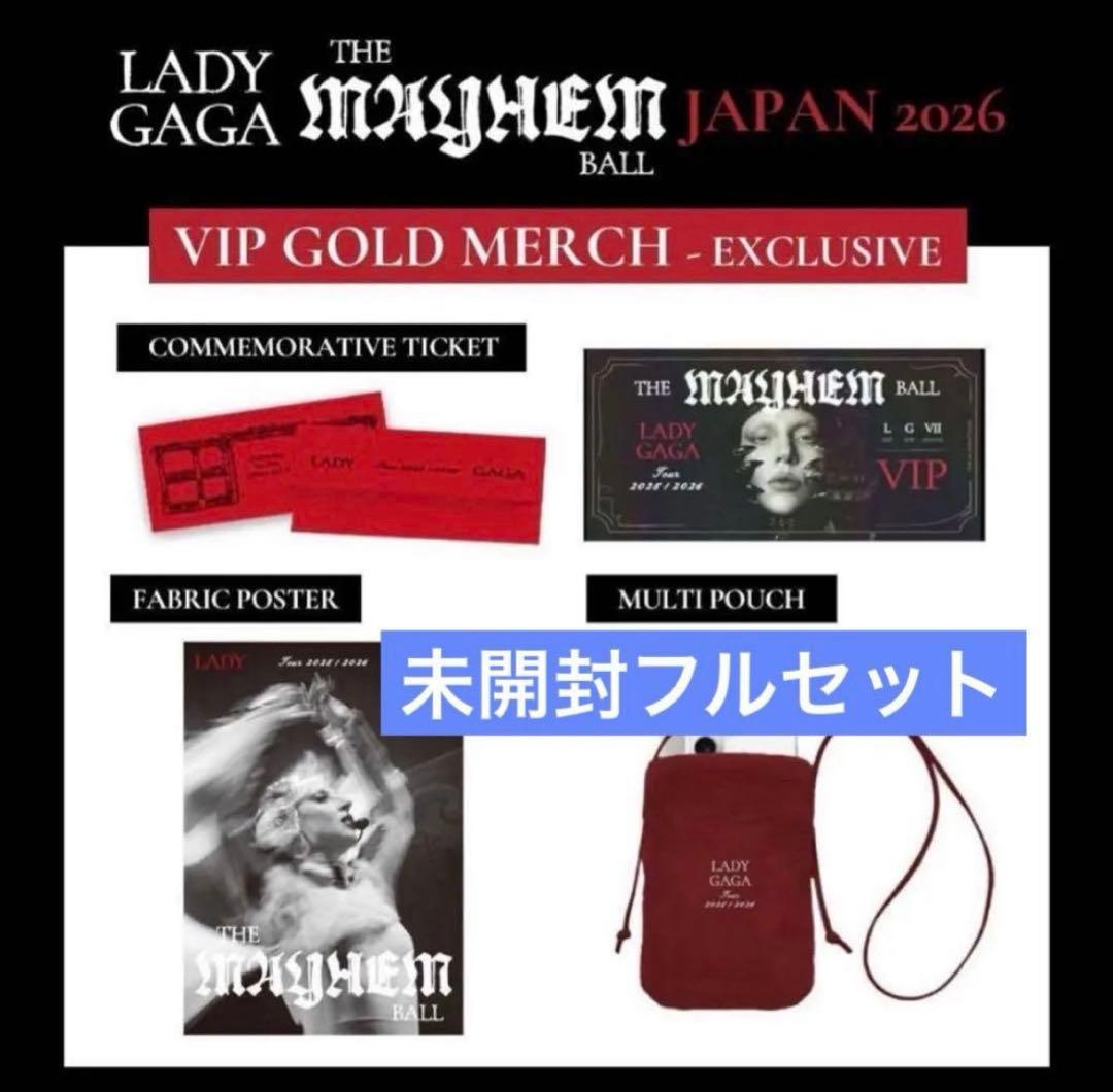 未開封 レディ ガガ LADY GAGA VIP GOLD グッズ フルセット