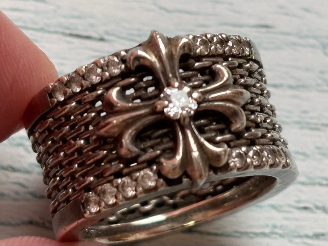 ジャスティンデイビス  リング ジルコニア クロス　シルバー925