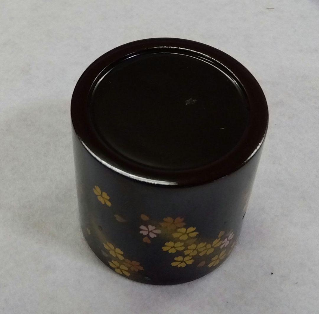 茶道具 薄器 金輪寺 桜蒔絵 蒔絵師 宮田宗景 越前蒔絵 薄茶器