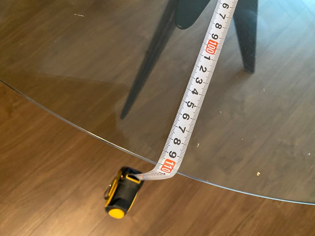 ダイニングテーブル Calligaris TOKYO Φ1100・ガラス天板