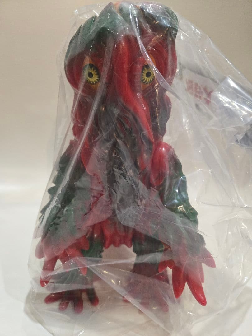 マルサン 350 ヘドラ　レッド成型　B-Type　スタンダードサイズ　ソフビ