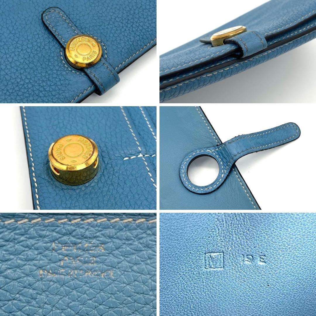 【masako 様】エルメス　ドゴン　ロング　長財布　トゴ　ブルー　□M
