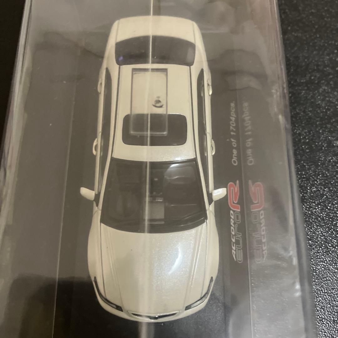 1/43 ホンダ　アコード　ユーロR　ミニカー　プレミアムホワイトパール