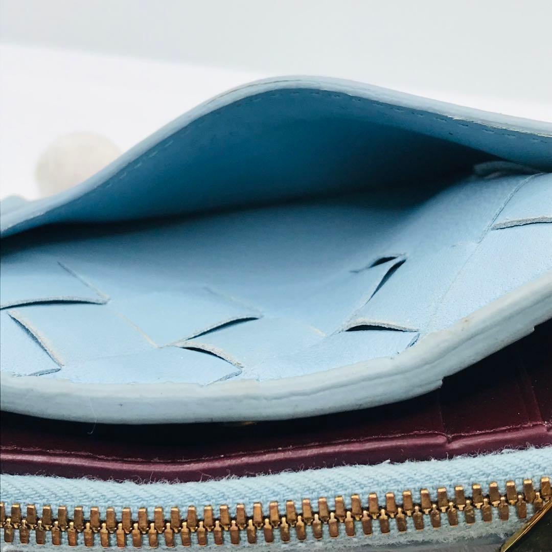 ボッテガ ヴェネタ✨マキシイントレチャート コンパクトウォレット バイカラー