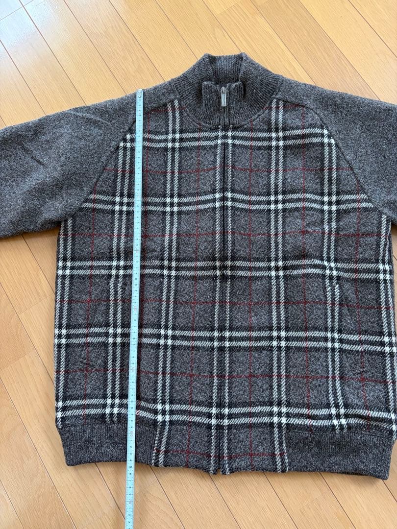 バーバリー　メンズニットブルゾン　L
