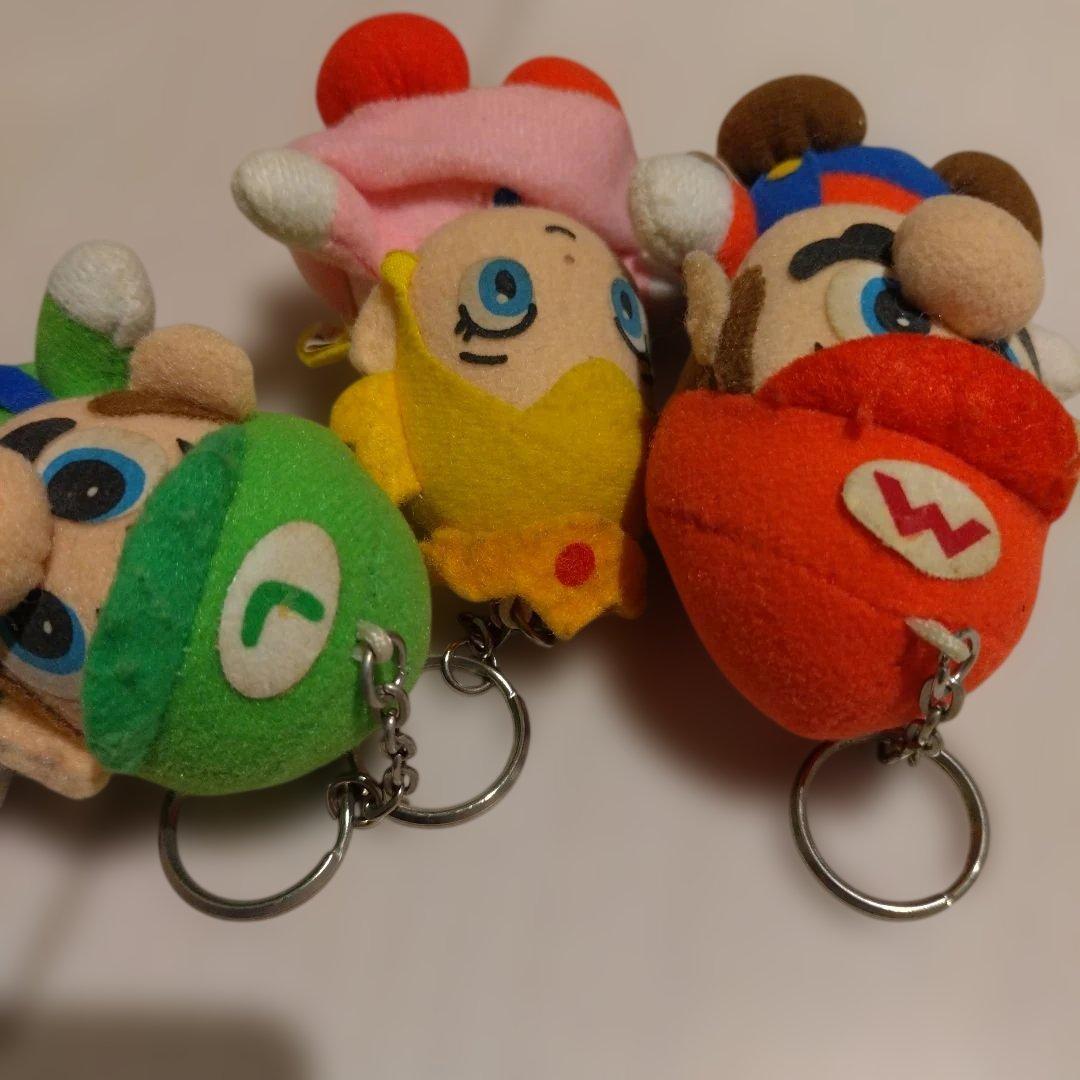 スーパーマリオワールド　キーホルダー　1996年 マリオ ピーチ姫 当時物 レア