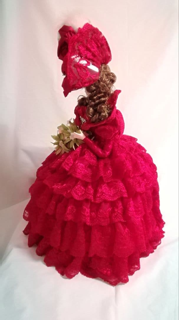 リボン　フランス人形　ヴィンテージ　約67cm