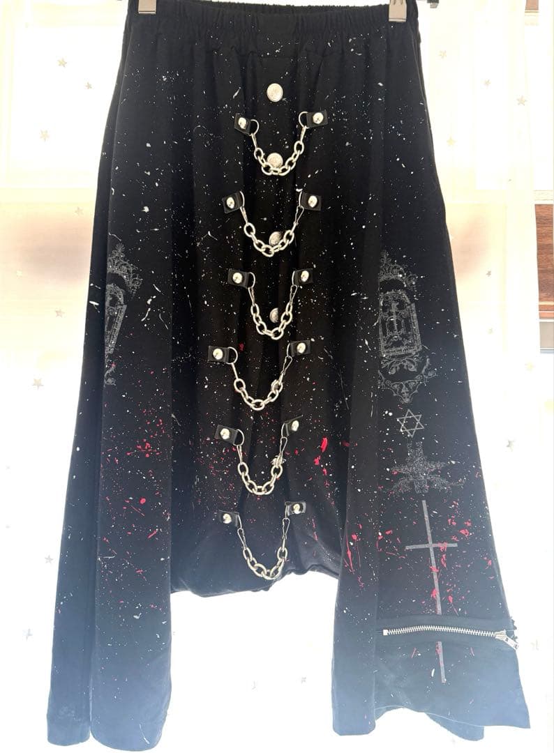 SEXPOT チェーンZIPサルエル￼パンツ　REFLEM パンク ロック