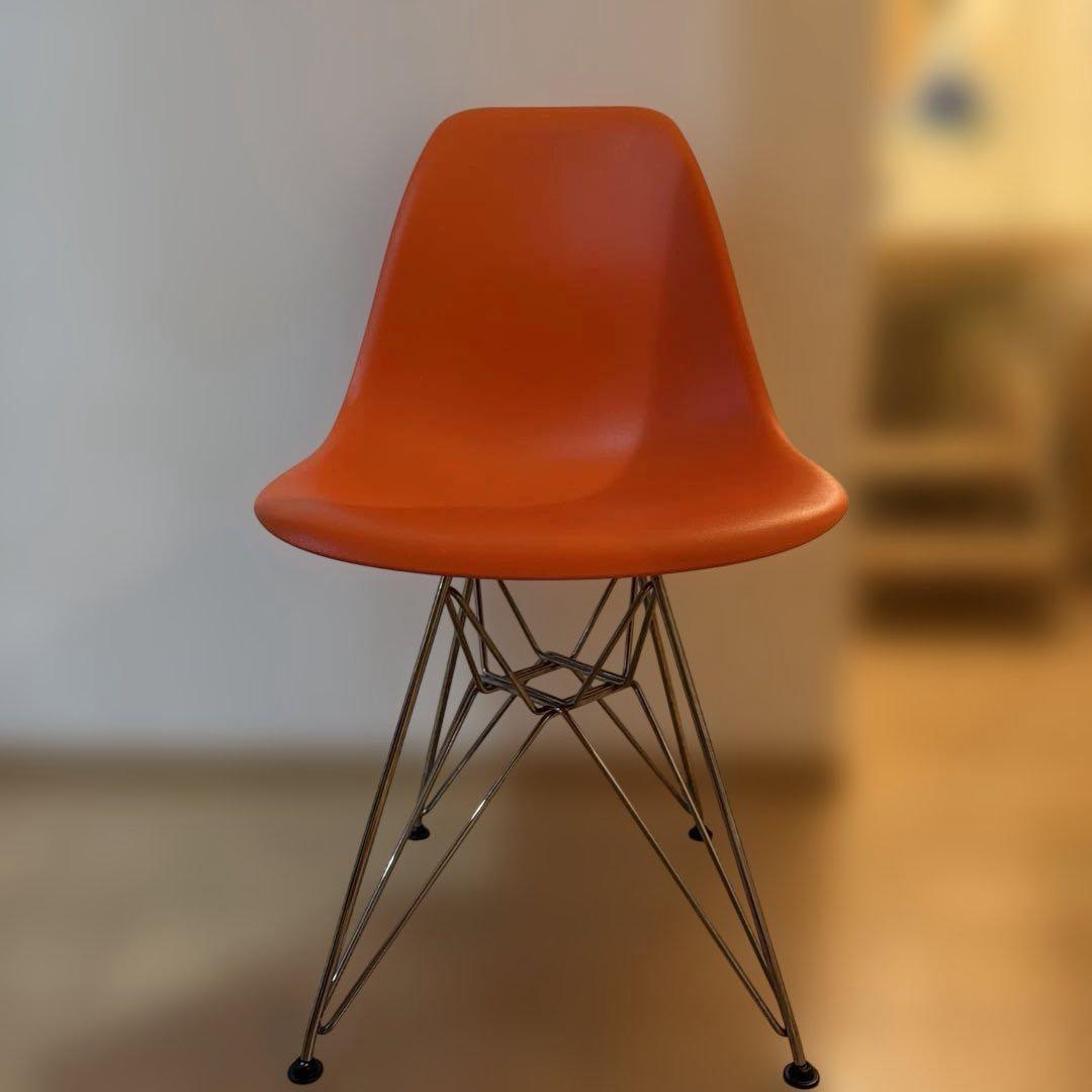 ハーマンミラー イームズ シェルチェア DSR レッドオレンジ 2021年製