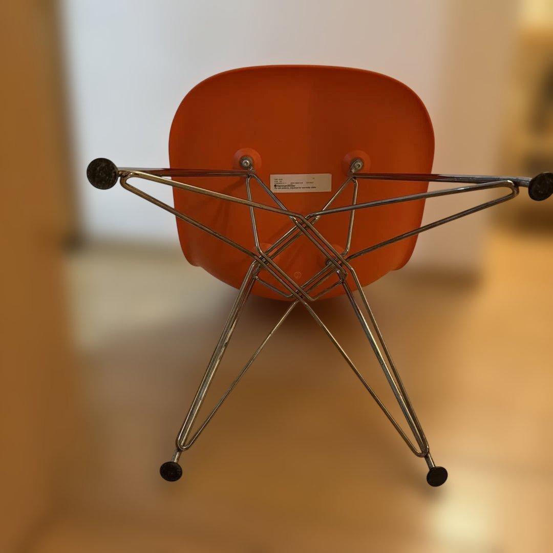 ハーマンミラー イームズ シェルチェア DSR レッドオレンジ 2021年製
