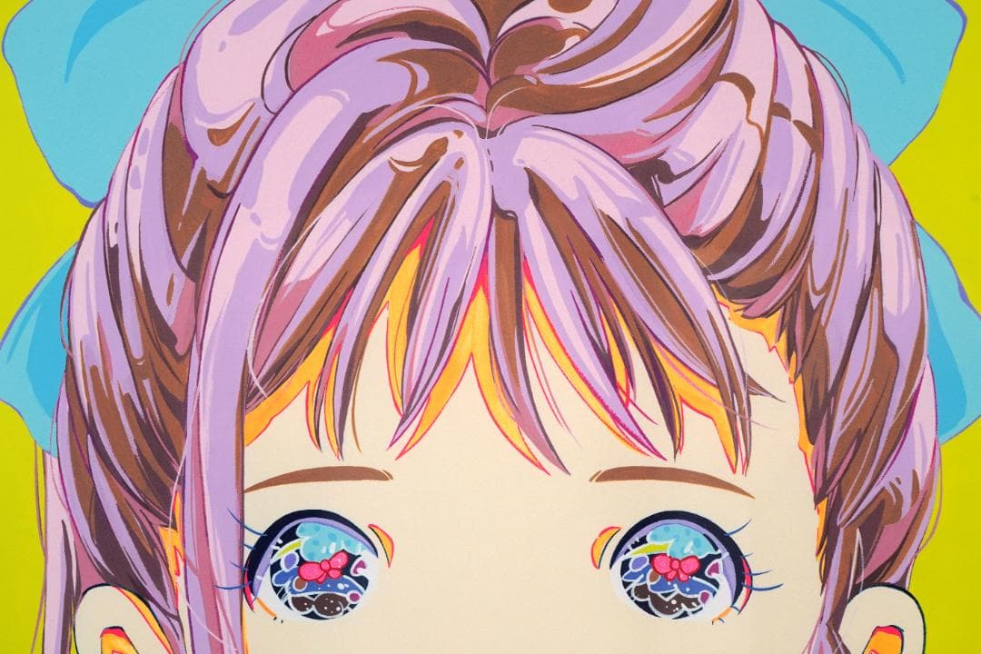 愛☆まどんな「彼女の顔が思い出せない-ゆめみ-」シルクスクリーン