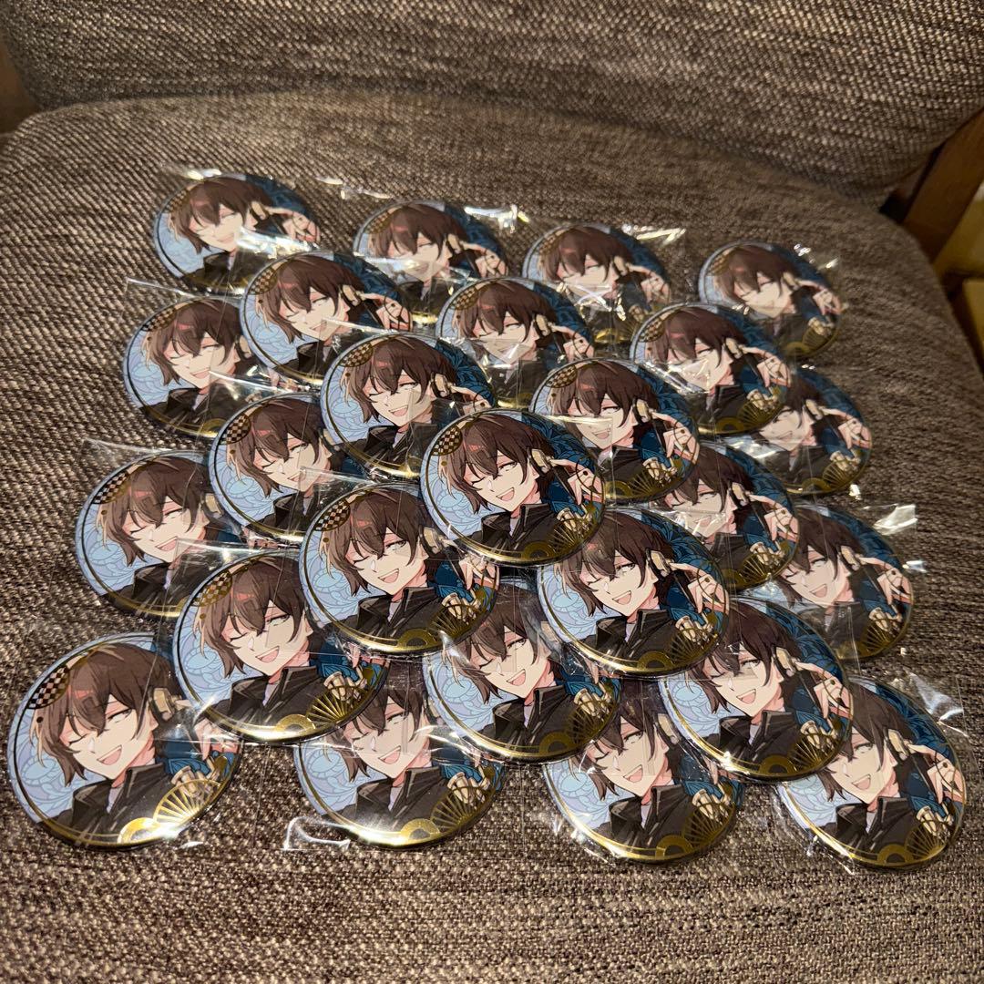 文豪ストレイドッグス 春河35画集 ゲーマーズ　箔押し缶バッジ　太宰治　30点