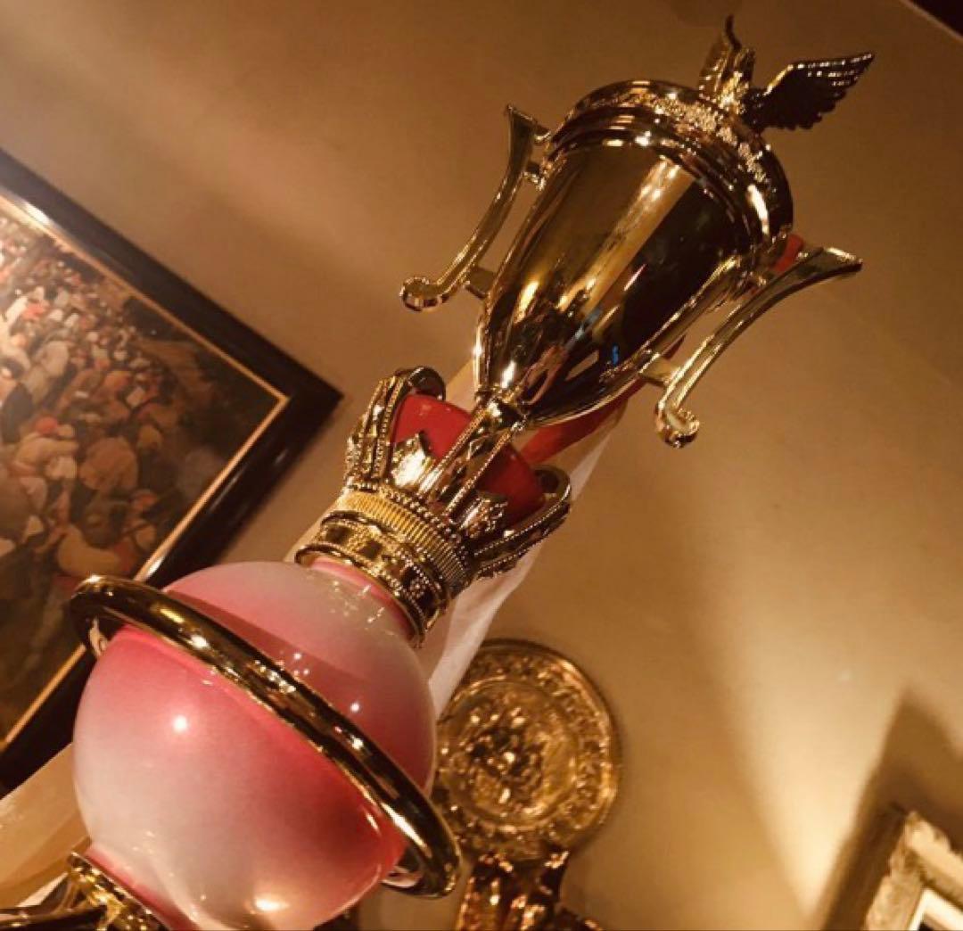 湯布院アンティーク 80'レトロビンテージ 高級トロフィー置物インテリア H83