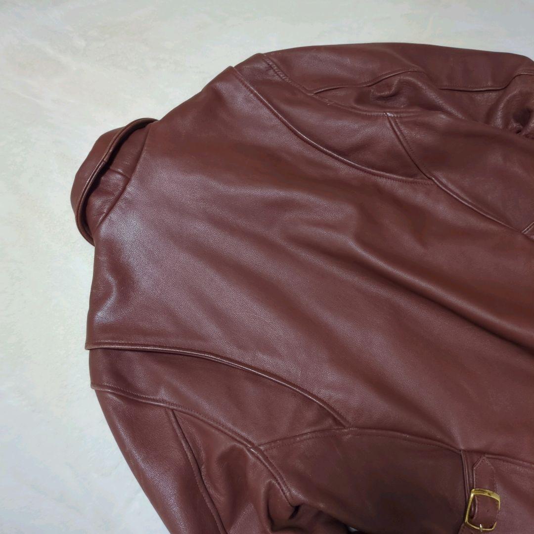 ulcolow アルコロウ レザージャケット ライダース 牛革 カウスキン 茶色