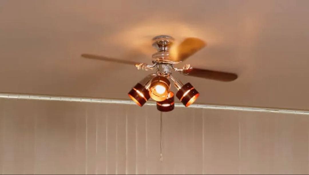 [4灯] シーリングファンライト プライウッド LOWYA