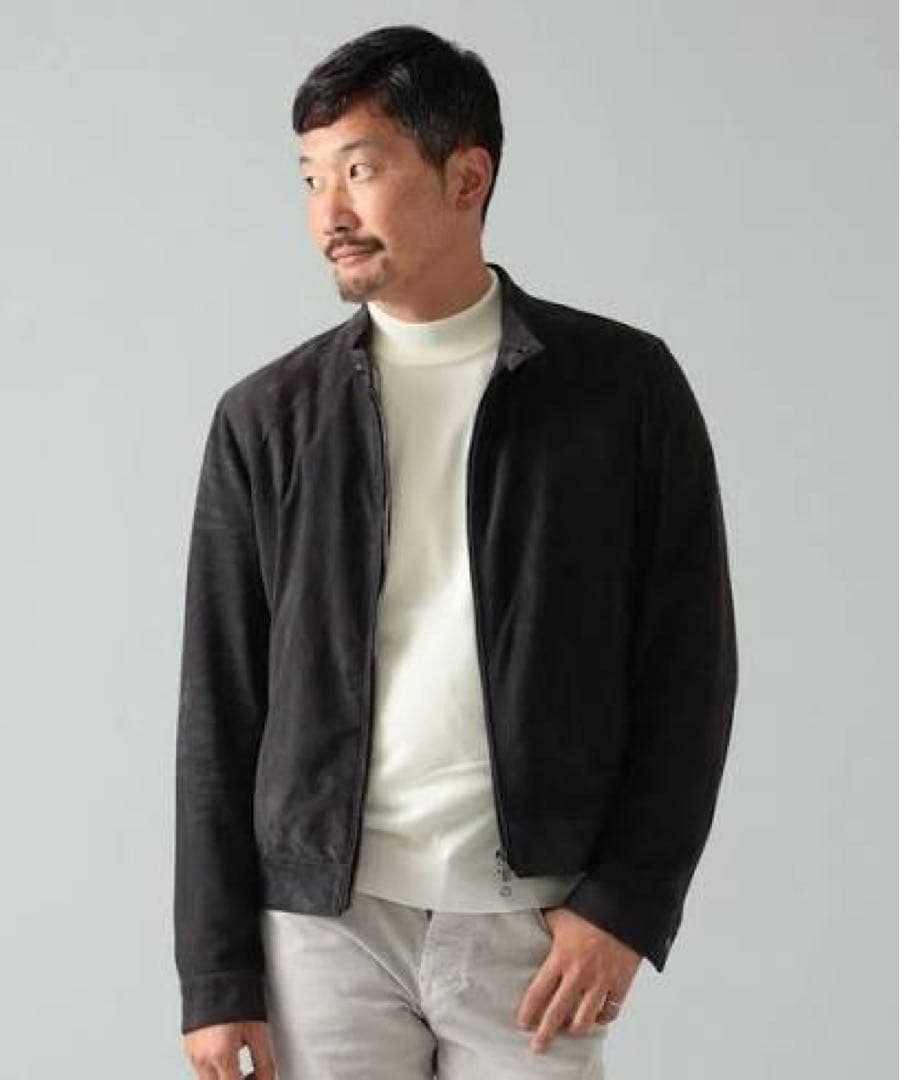 EMMETI JURI BEAMS3 スエード ライダースジャケット50