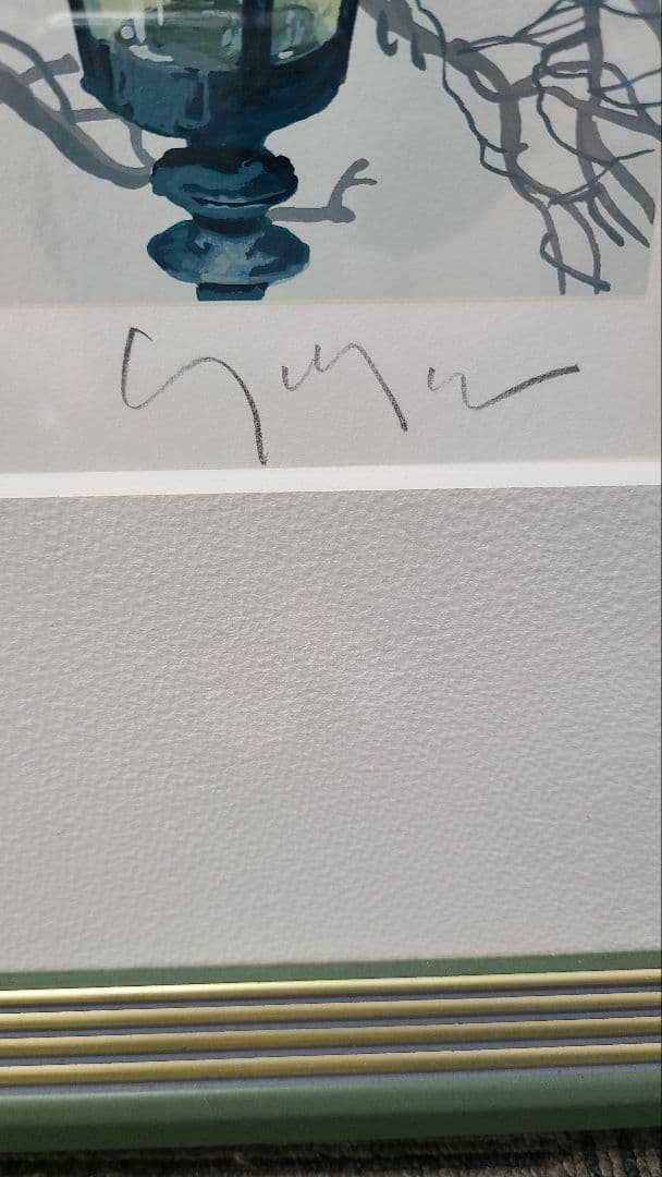 【美品】額縁付き　ヒロヤマガタ　フォギーディウェディング　サイン有