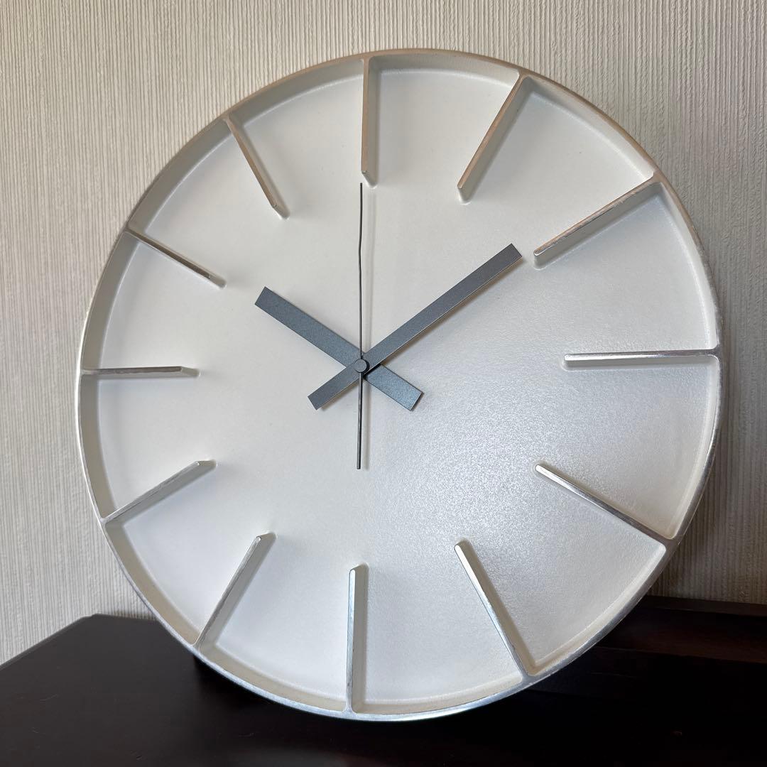 レムノス　掛け時計　エッジクロック　ホワイト　モダン　インテリア　lemnos