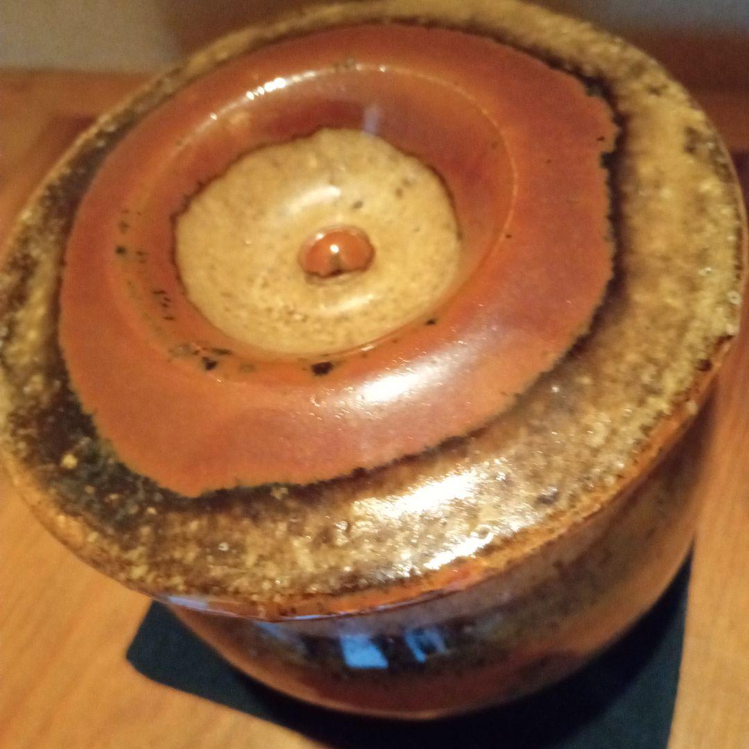 【真作 希少作】河井寛次郎 鐵薬壷（共箱付属）