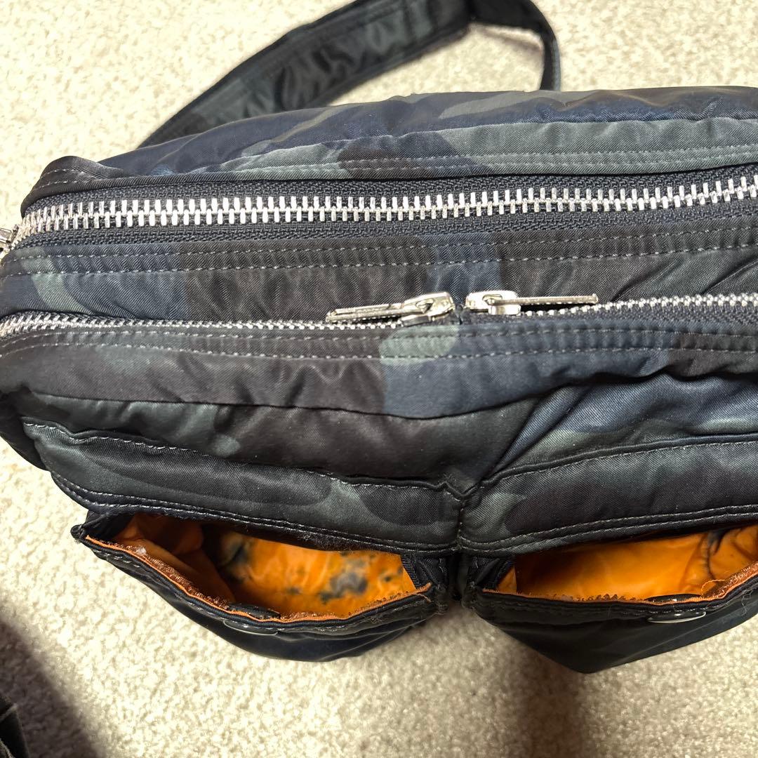 PORTER ブラック迷彩 ショルダーバッグ