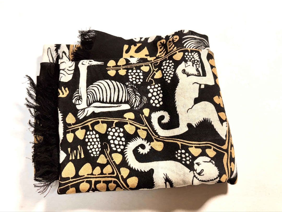 新品INOUI EDITIONS プリント 動物柄マフラー定価2.2万円