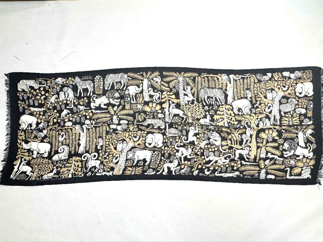 新品INOUI EDITIONS プリント 動物柄マフラー定価2.2万円