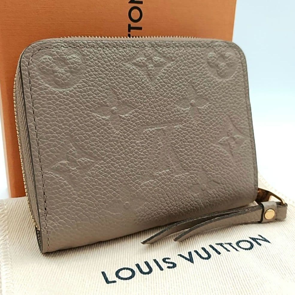 ルイヴィトン モノグラム　アンプラント　ジッピーパース　ベージュ　箱・袋付