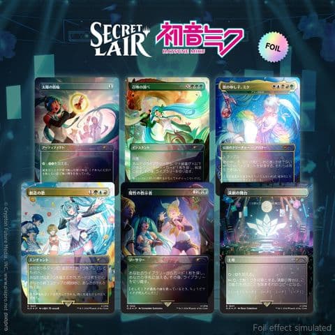 MTG secret lair 初音ミクコラボ 春夏秋冬セット 日本語版FOIL