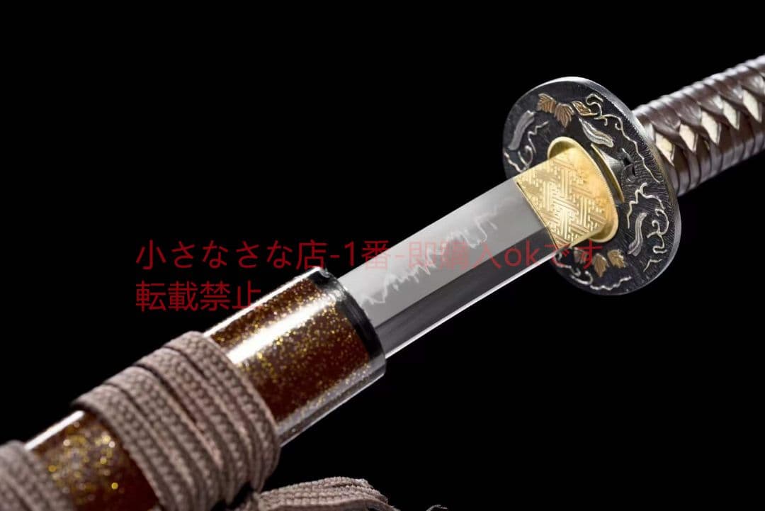 撥水紋研磨刃が白く黒く『浮雲沈香』 古兵器 武具 刀装具 日本刀 模造刀 居合刀