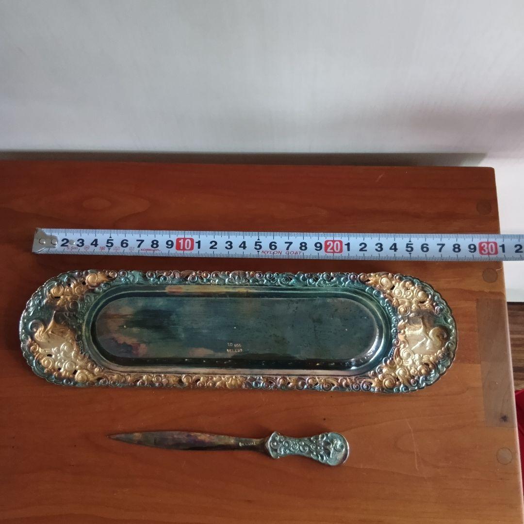 UD 800 DELUXE 銀製品　プレート・ナイフ　インドネシア　アンティーク