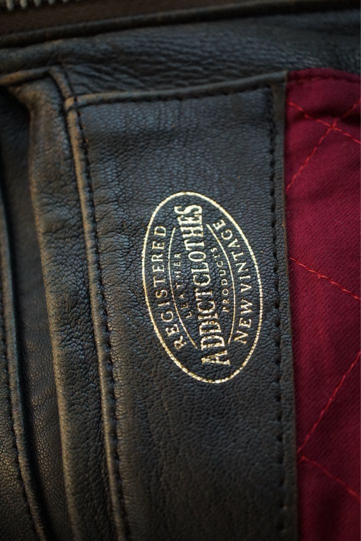 ADDICT CLOTHES アディクトクローズ 羊革 シングルライダース 36