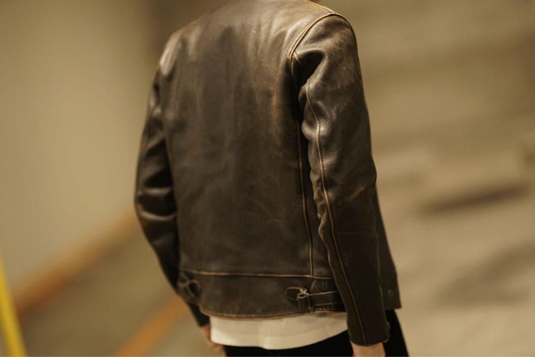 ADDICT CLOTHES アディクトクローズ 羊革 シングルライダース 36