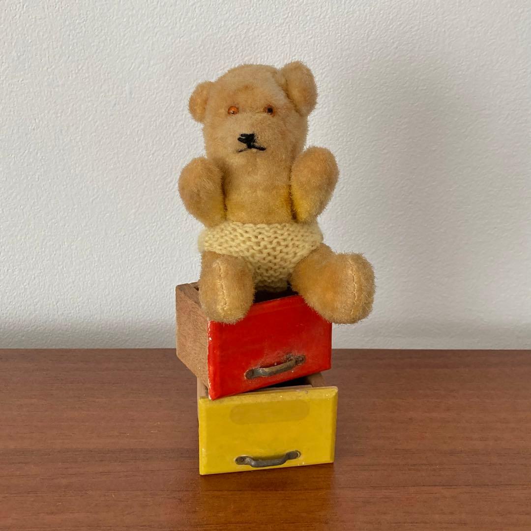 ピーナッツベア　テディベア　くま　人形　ドイツ　ヴィンテージ