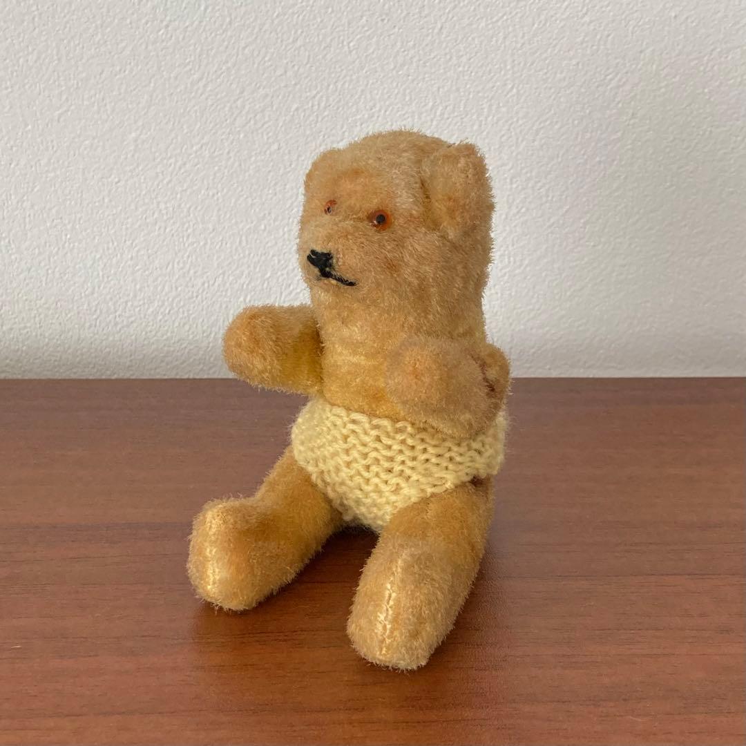 ピーナッツベア　テディベア　くま　人形　ドイツ　ヴィンテージ