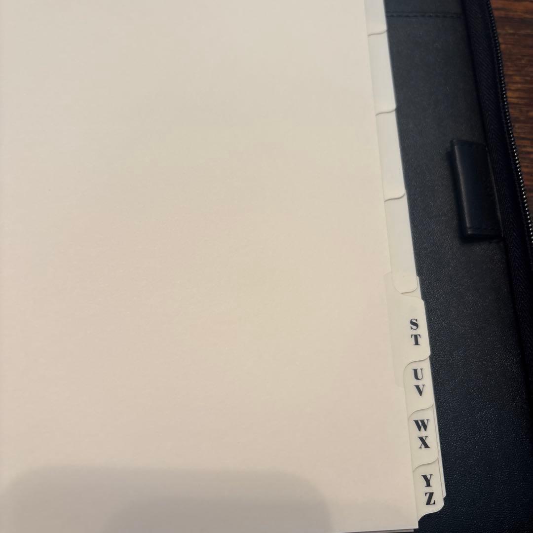 ファイロファックス　システム手帳　黒