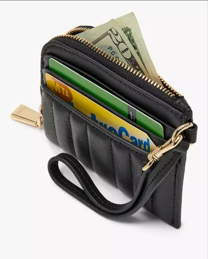 ケイトスペード新品　デコ キルテッド  カード ケース リスレット