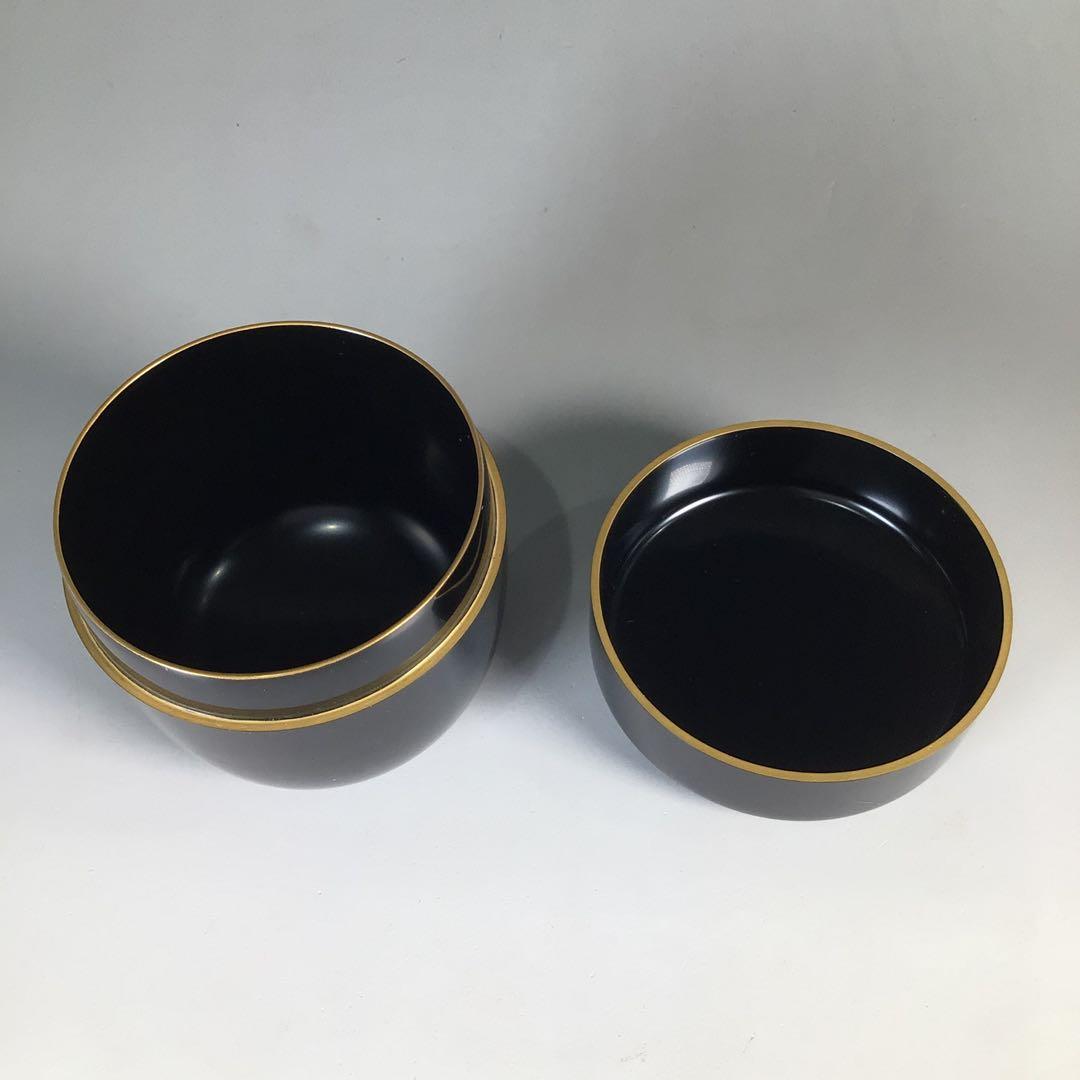 Ｎ３１０　棗　『田中宗凌作』『玉の絵(宝珠蒔絵)』『大棗』　共箱　茶道具