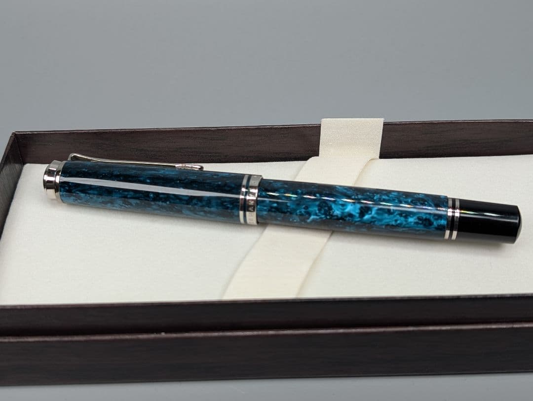 ペリカン スーベレーン M805 オーシャンスワール　ニブEF　Pelikan