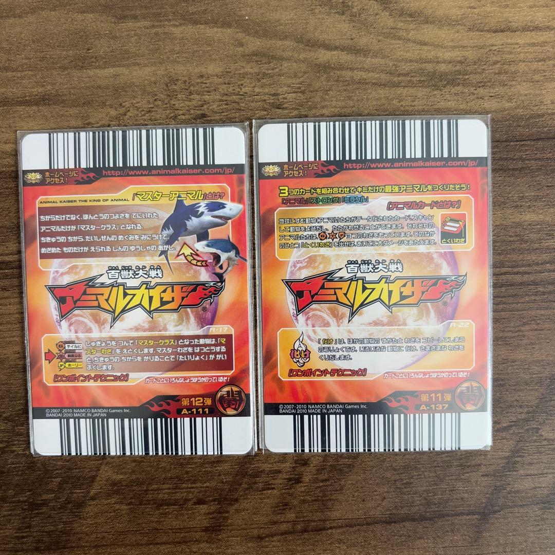 アニマルカイザー　4枚セット