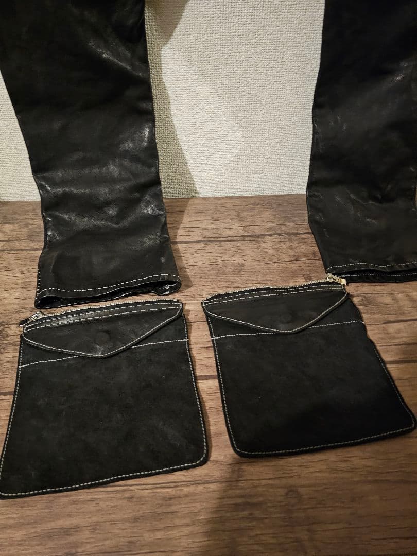 incarnation インカネーション　レザー　サルエルパンツ　黒　試着程度