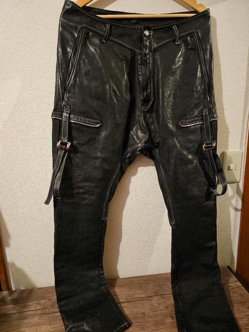 incarnation インカネーション　レザー　サルエルパンツ　黒　試着程度