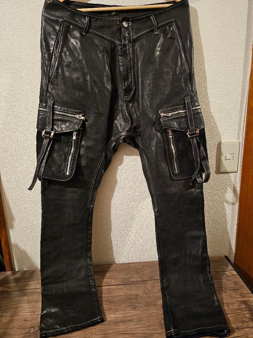 incarnation インカネーション　レザー　サルエルパンツ　黒　試着程度