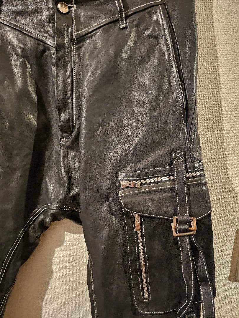 incarnation インカネーション　レザー　サルエルパンツ　黒　試着程度