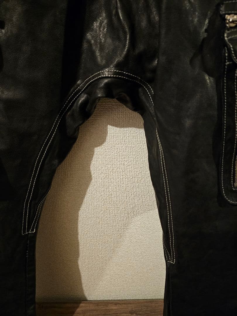 incarnation インカネーション　レザー　サルエルパンツ　黒　試着程度